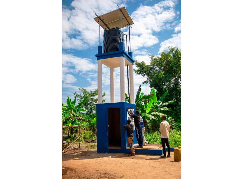 Solar Powered Water Pump And Fountain Allada Benin